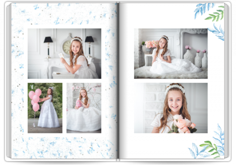 Photo Book Deluxe 8x11,5 inches First Communion Dove