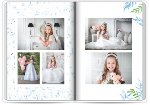 Premium Fotoboek A4 Staand Een Communieduif