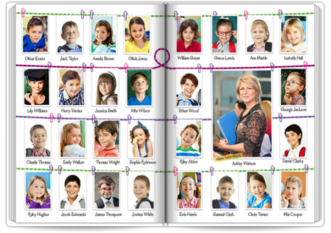 Photo Book 8x11,5 inches Colourful Crayons