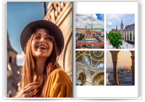 Fotobuch Exklusiv A4 Hochformat Minimalistisches Weiß