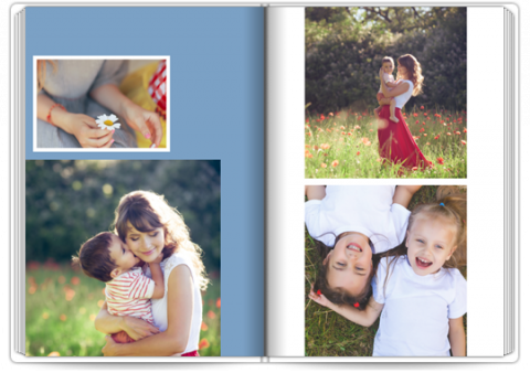 Fotolibro Premium A4 Verticale Minimalismo in blu