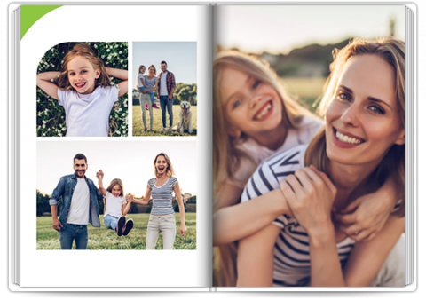 Fotobuch Exklusiv A4 Hochformat Für jeden Anlass – grün