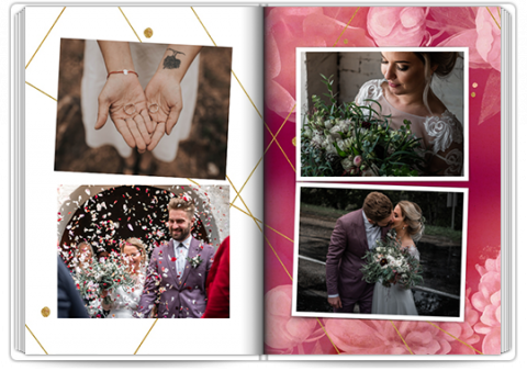 Livre Photo Premium A4 Vertical Mémoire de mariage