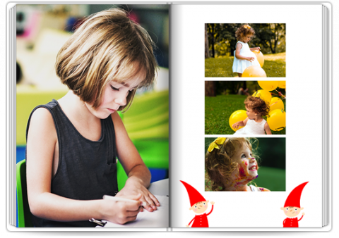 Fotokniha Premium A4 na výšku Dárek pro předškolačku