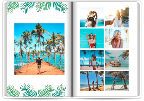 Photo Book Deluxe 8x11,5 inches Botanic Travel