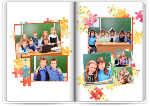 Premium Fotoboek A4 Staand Puzzel Kinderen