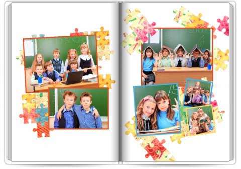 Fotokniha premium A4 na výšku Puzzle Kids