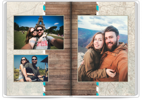 Photo Book Exclusive A4 Portrait Travel Map