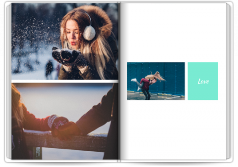 Livre Photo Premium A4 Vertical Turquois