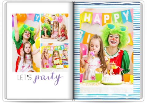 Premium Fotoboek A4 Staand Verjaardag
