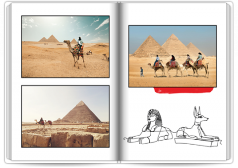 Fotokniha premium A4 na výšku Dovolenka - Egypt