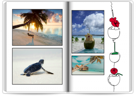 Premium Fotoboek A4 Staand Vakantie - Maldiven