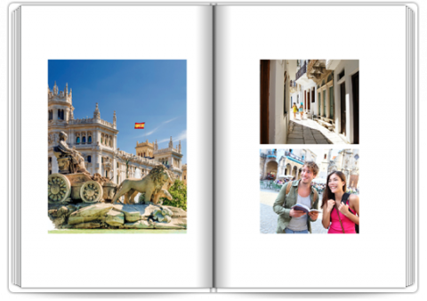 Photo Book Deluxe 8x11,5 inches Holidays in a Minimal Style - Spain