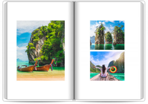 Photo Book Deluxe 8x11,5 inches Holidays in a Minimal Style - Indonesia