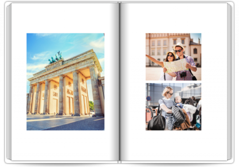 Photo Book Deluxe 8x11,5 inches Holidays in a Minimal Style - Germany