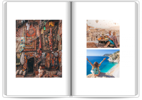 Photo Book Deluxe 8x11,5 inches Holidays in a Minimal Style - Turkey