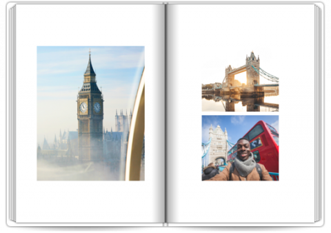 Photo Book Deluxe 8x11,5 inches Holidays in a Minimal Style - United Kingdom