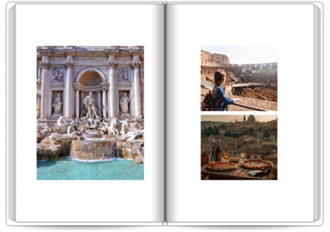 Photo Book Deluxe 8x11,5 inches Holidays in a Minimal Style - Italy