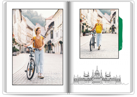 Photo Book Deluxe 8x11,5 inches Holidays in Hungary