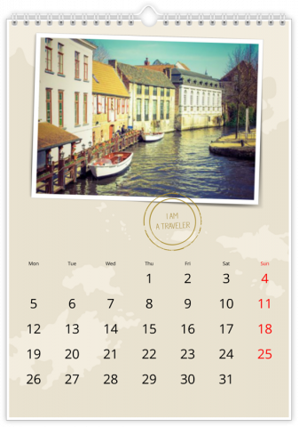 Photo Calendar A4 Format: use free templates & add your favourite ...