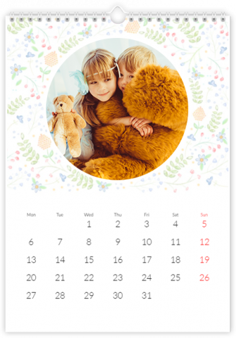 Fotokalender A4 Hochformat Feldblumen