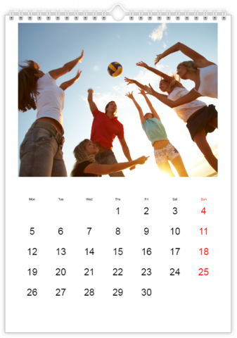 Photo Calendar A4 Format: use free templates & add your favourite ...