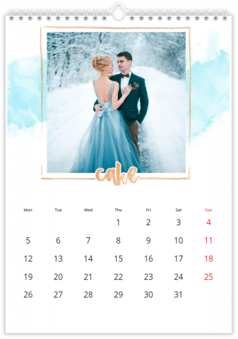 Photo Calendar 8x12 inches Magic Birthday