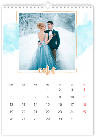 Calendrier Photo A4 Vertical Un anniversaire magique