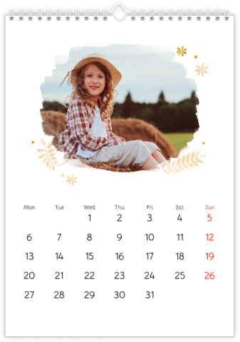 Calendrier Photo A4 Vertical Histoire d'amour