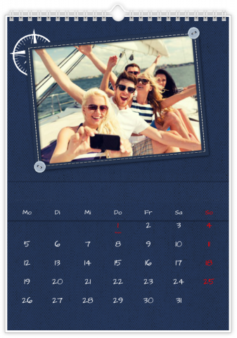 Photo Calendar A4 Portrait Sailor Stories