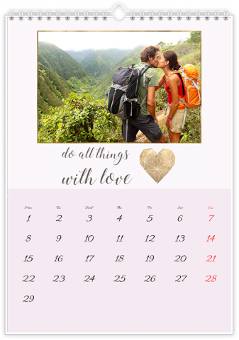 Photo Calendar 20x30 (A4 Portrait) Motivational