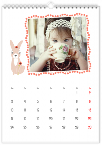 Photo Calendar 8x12 inches Our Lullaby