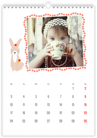 Photo Calendar A4 Portrait Our Lullaby