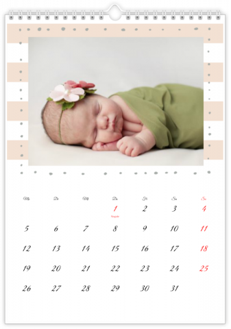 Fotokalender A4 Hochformat Unser kleiner Schatz