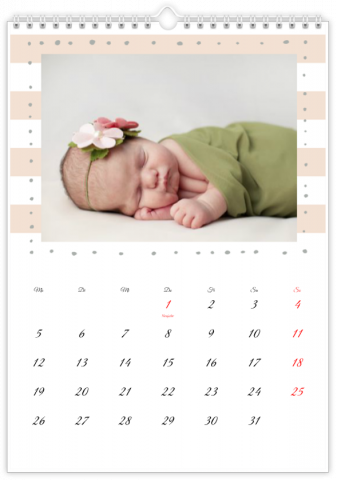 Photo Calendar A4 Portrait Tesoro