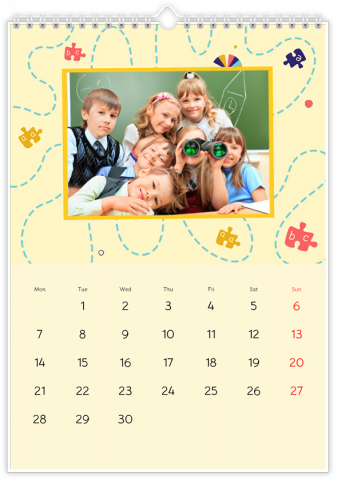 Photo Calendar A4 Portrait LES ENFANTS HEUREUX