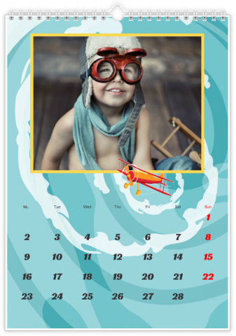 Photo Calendar A4 Portrait Course de folie