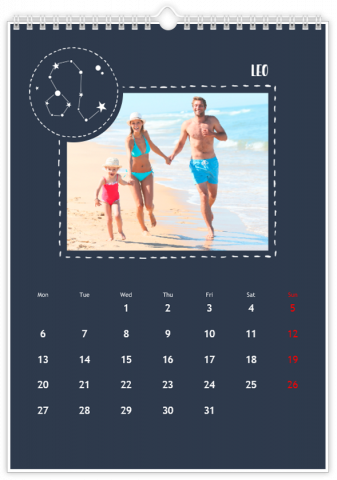 Fotokalender A4 Staand Zodiac Tekens