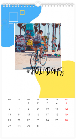 Photo Calendar 13x24 inches Geometry