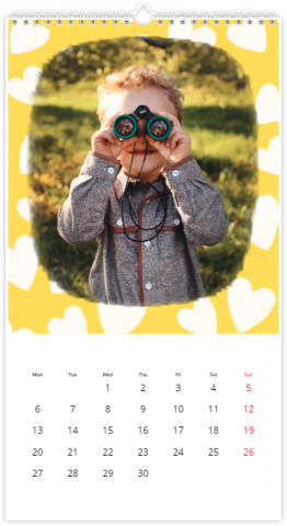 Photo Calendar 13x24 inches Best Days