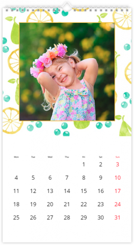 Photo Calendar 33x60,5 (XL) Fruity
