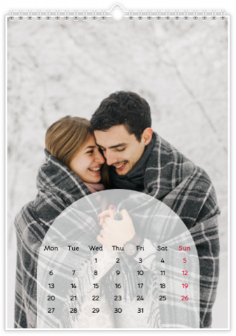 Photo Calendar 12x18 inches Subtle