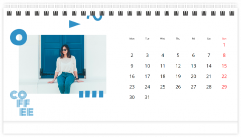 Calendrier de table A5 Souvenirs vifs