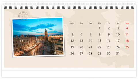 Fotocalendario de mesa 21x12 (A5) Una aventura inolvidable