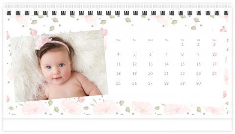 Calendrier de table A5 La vie en rose