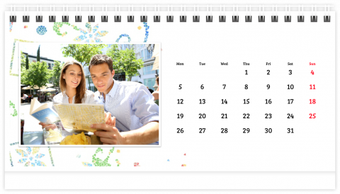 Fotocalendario de Mesa A5 Mosaico