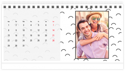 Photo Calendar Desk 21x12 (A5) Motives