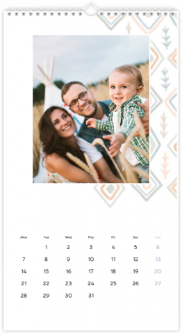Fotocalendario XL Simple Boho