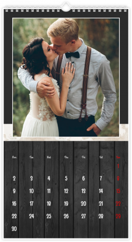 Photo Calendar 32,5x60,5 (XL) Classic Love Story