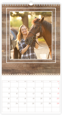 Fotokalender XL Hout patroon